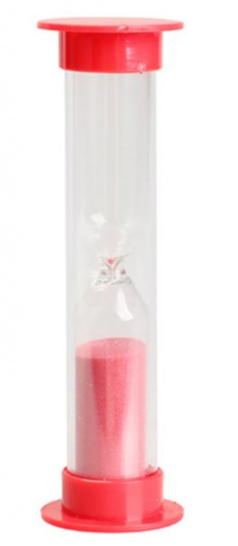 Часы песочные красные 180 секунд YH-001