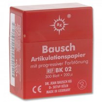 Бумага артикуляционная Бауш (Bausch) BK02 красная 200 мкм 300 шт