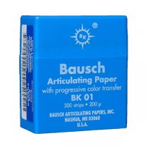 Бумага артикуляционная Бауш (Bausch) BK01 синяя 200 мкм 300 шт