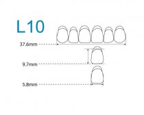 Планка передних нижних зубов Kaili 6 шт L10
