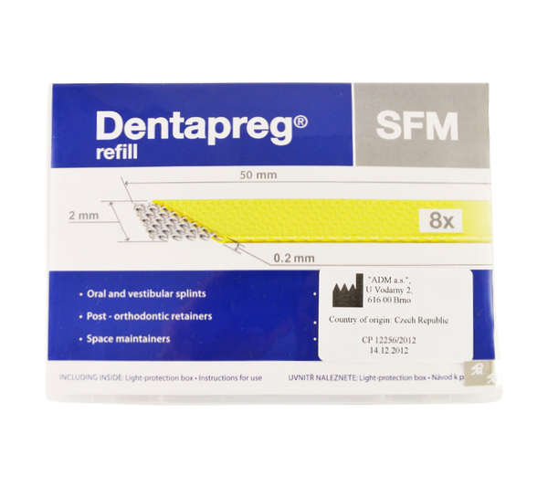 Лента для шинирования Dentapreg 0.2 x 2 x 50 мм