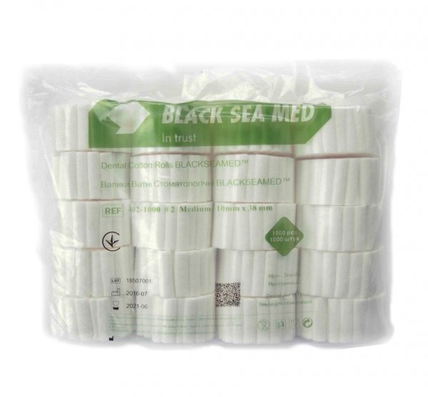 Ватные роллы Black Sea Med 1000 шт